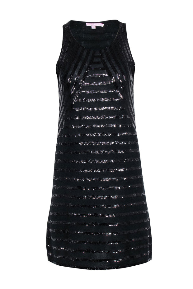 Current Boutique-Calypso - Black Knit Sleeveless Dress w/ Sequins Sz S