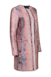 Current Boutique-Carlisle - Pink Metallic Print Jacket Sz 4