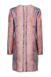 Current Boutique-Carlisle - Pink Metallic Print Jacket Sz 4
