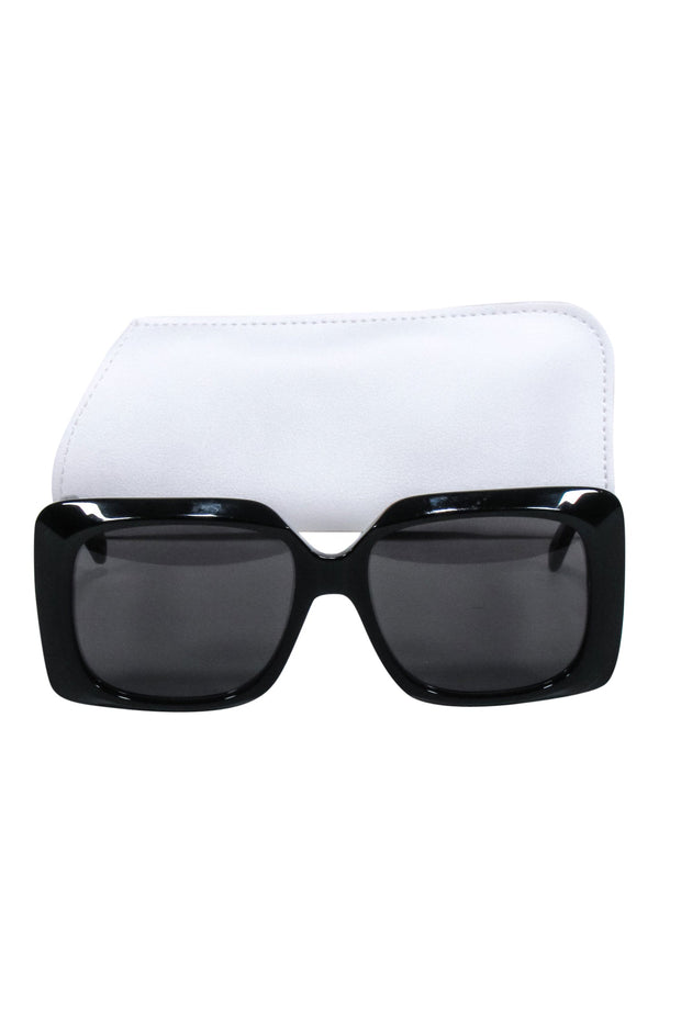 Current Boutique-Celine - Black Large Square Sunglasses