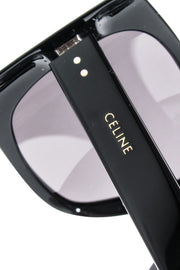 Current Boutique-Celine - Black Rectangular Large Sunglasses