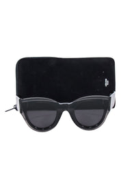 Current Boutique-Celine - Black Rounded Cat-Eye Sunglasses