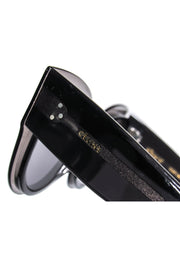 Current Boutique-Celine - Black Rounded Cat-Eye Sunglasses
