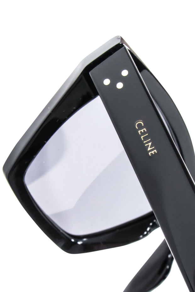 Current Boutique-Celine - Black Square Cat Eye Sunglasses