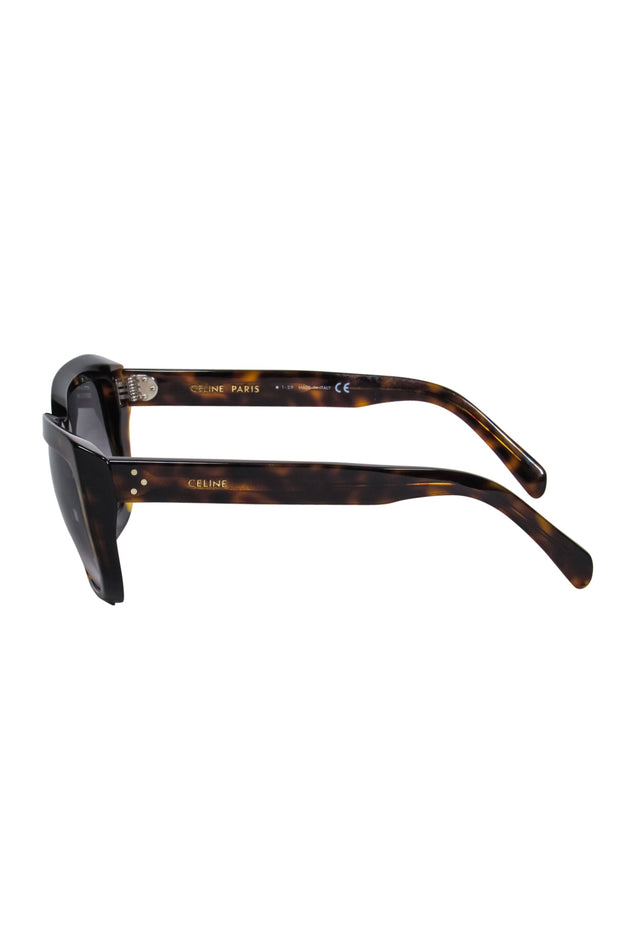 Current Boutique-Celine - Brown Tortoise Square Sunglasses