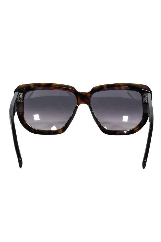 Current Boutique-Celine - Brown Tortoise Square Sunglasses