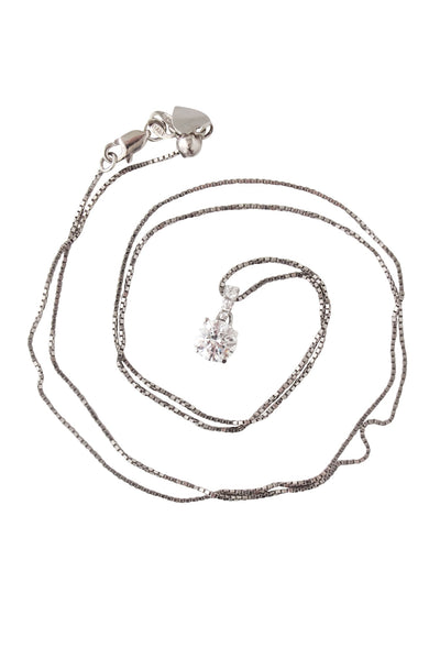 Current Boutique-Central Diamond Center - Sterling Silver Chain w/ Jewel Pendant