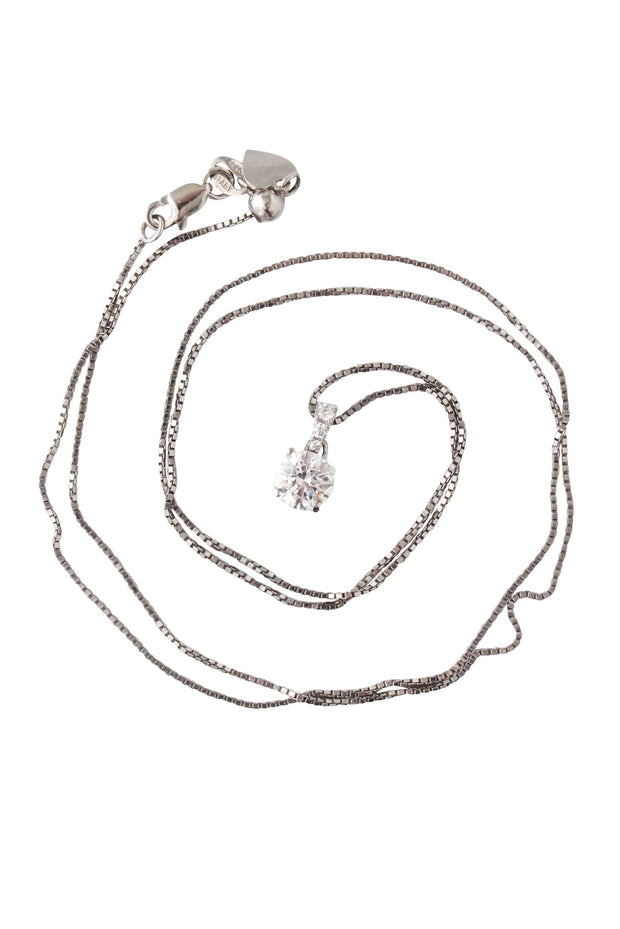 Current Boutique-Central Diamond Center - Sterling Silver Chain w/ Jewel Pendant
