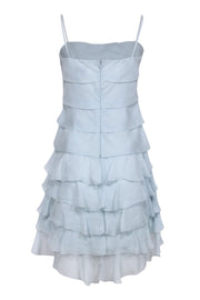 Current Boutique-Chanel - Baby Blue Tiered Ruffle Silk Mini Dress Sz 6