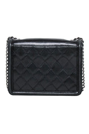 Current Boutique-Chanel - Black Leather “Boy Brick” Flap Mini Crossbody Bag