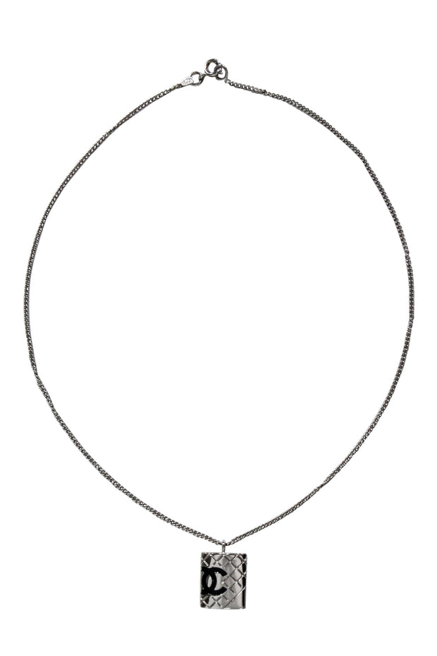 Current Boutique-Chanel - Silver-Toned Quilted Pendant Chain