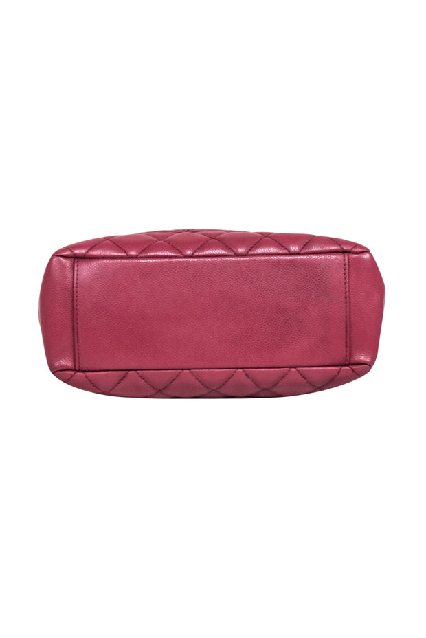 Current Boutique-Chanel - Red "Petit Caviar Shopping Tote" Shoulder Bag