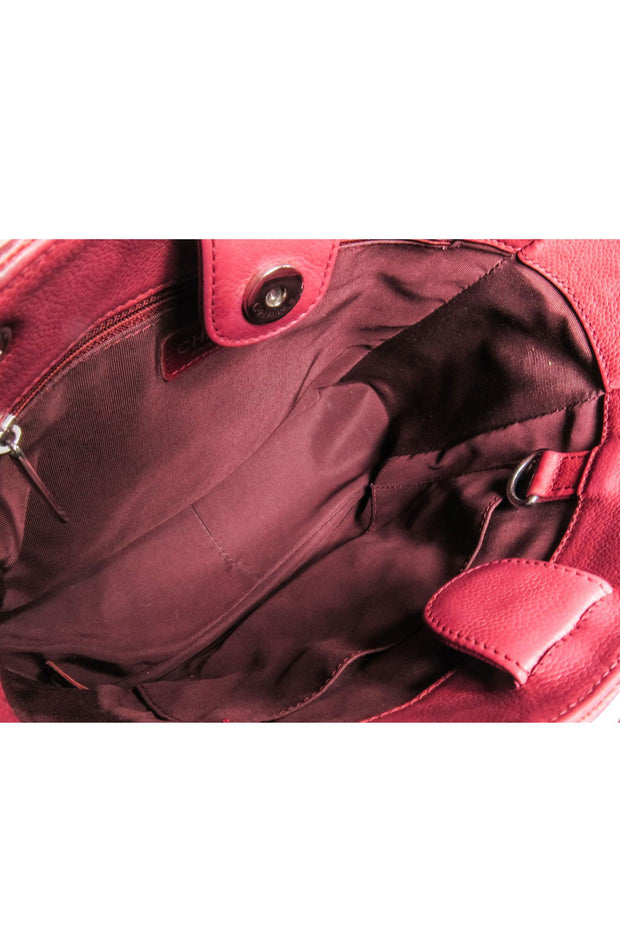 Current Boutique-Chanel - Red "Petit Caviar Shopping Tote" Shoulder Bag