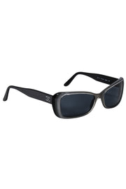 Current Boutique-Chanel - Silver & Black Star Rhinestone Detail Sunglasses