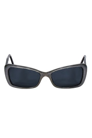 Current Boutique-Chanel - Silver & Black Star Rhinestone Detail Sunglasses