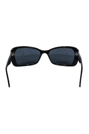 Current Boutique-Chanel - Silver & Black Star Rhinestone Detail Sunglasses