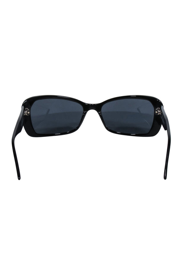 Current Boutique-Chanel - Silver & Black Star Rhinestone Detail Sunglasses