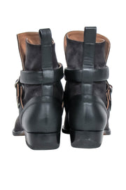 Current Boutique-Chloe - Grey Suede " Rylee Strap" Booties Sz 8