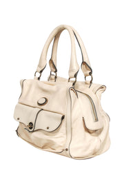 Current Boutique-Chloe - Ivory Leather Large Shoulder Bag