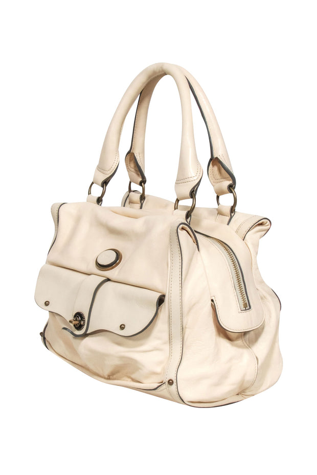 Current Boutique-Chloe - Ivory Leather Large Shoulder Bag