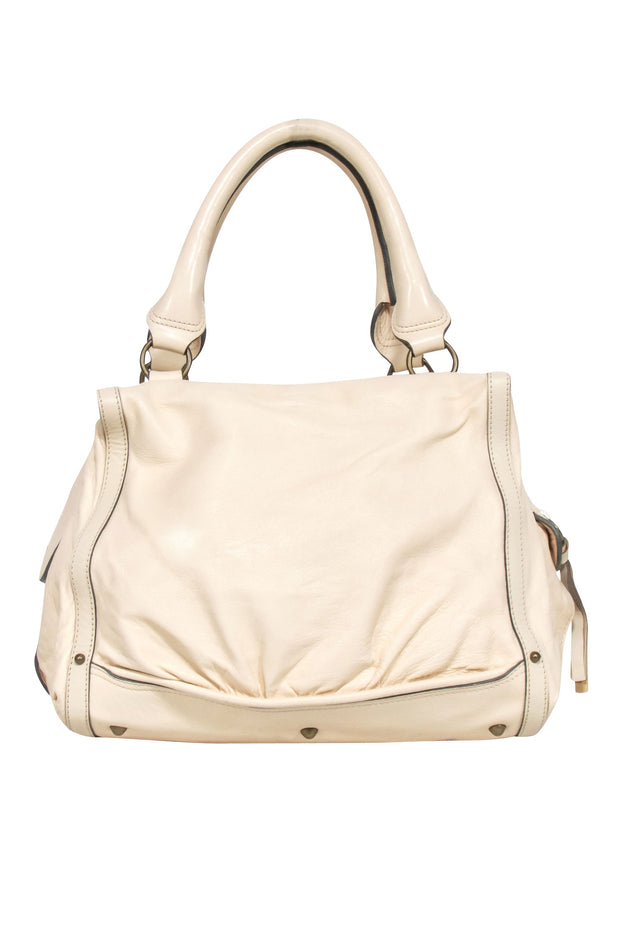 Current Boutique-Chloe - Ivory Leather Large Shoulder Bag