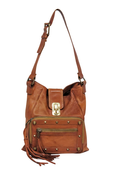 Current Boutique-Chloe - Tan Leather Rectangular Shoulder Bag