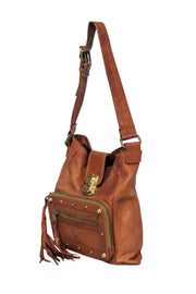Current Boutique-Chloe - Tan Leather Rectangular Shoulder Bag