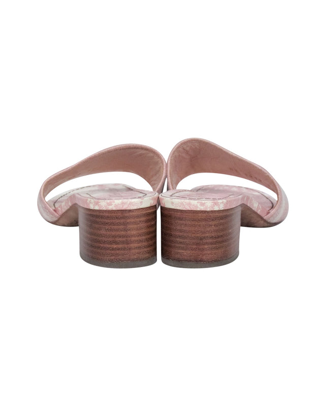 Current Boutique-Christian Dior - Pink & White "Dway" Mule Heels Sz 6