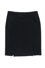 Current Boutique-Christian Dior - Black Wool Pencil Skirt Sz 6