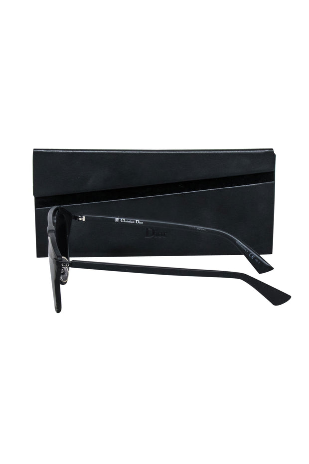Current Boutique-Christian Dior - Black Cat Eye Aviator Sunglasses