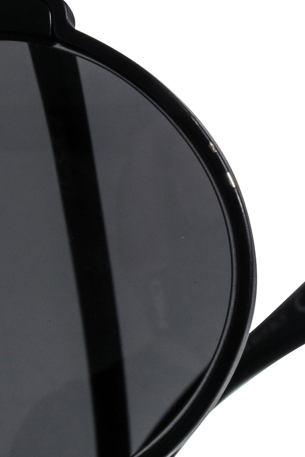Current Boutique-Christian Dior - Black Cat Eye Aviator Sunglasses