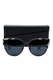 Current Boutique-Christian Dior - Black & Cream Tortoise Cat Eye Sunglasses