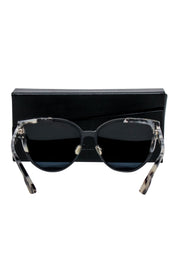 Current Boutique-Christian Dior - Black & Cream Tortoise Cat Eye Sunglasses