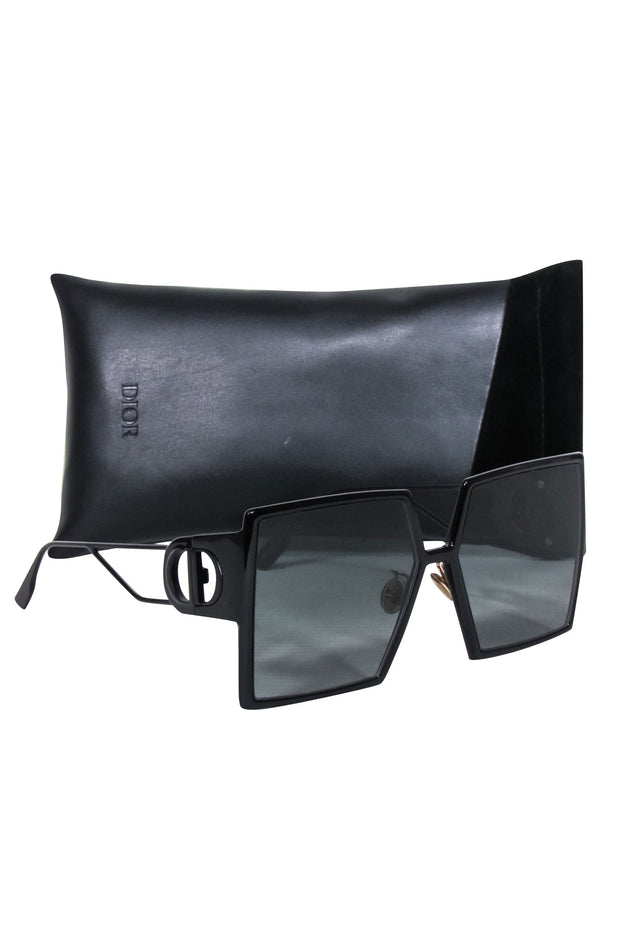 Current Boutique-Christian Dior - Black Oversized Square Sunglasses