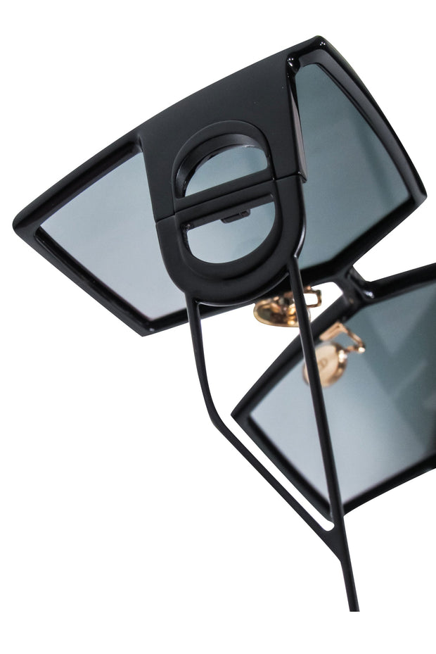 Current Boutique-Christian Dior - Black Oversized Square Sunglasses