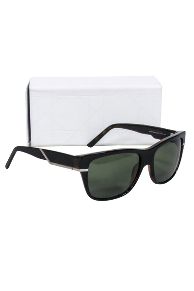 Current Boutique-Christian Dior - Black Rectangular Sunglasses