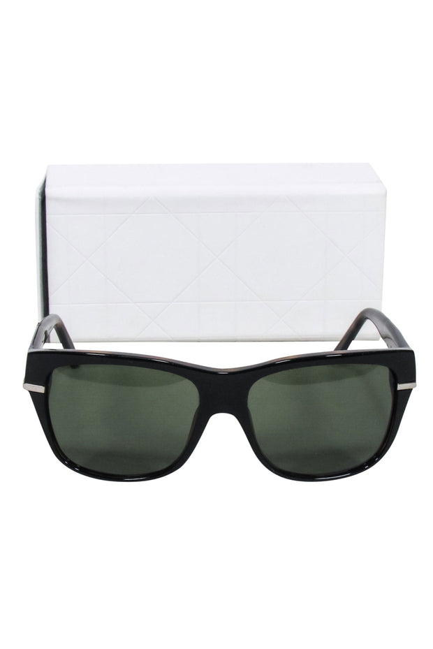 Current Boutique-Christian Dior - Black Rectangular Sunglasses