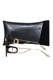 Current Boutique-Christian Dior - Brown Tortoise Oversized Sunglasses