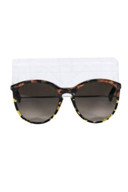 Current Boutique-Christian Dior - Brown Tortoise Round Frame Sunglasses