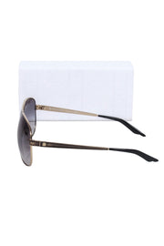 Current Boutique-Christian Dior - Gold Framed Aviators w/ Black Ombre Lenses