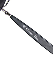 Current Boutique-Christian Dior - Silver Frame Aviator w/ Mirrored Black Lenses