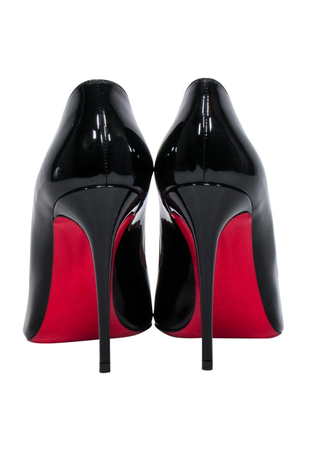 Current Boutique-Christian Louboutin - Black Patent Leather “Hot Chick 100” Pumps Sz 6.5