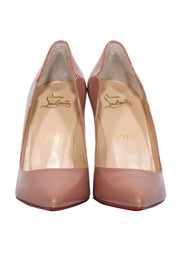 Current Boutique-Christian Louboutin - Nude Patent Leather “Hot Chick 100” Pumps Sz 6.5