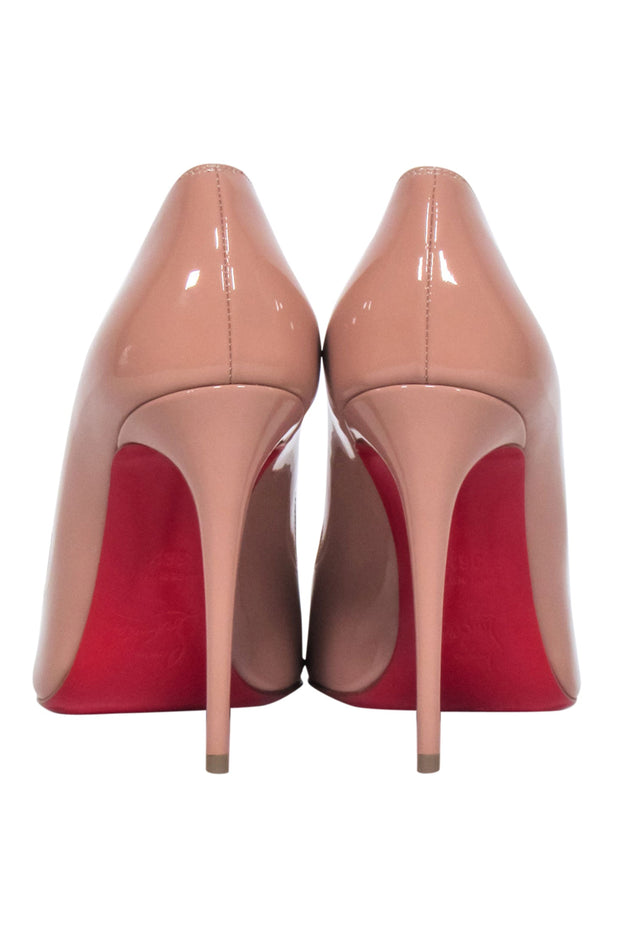 Current Boutique-Christian Louboutin - Nude Patent Leather “Hot Chick 100” Pumps Sz 6.5