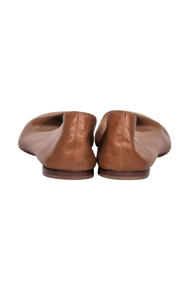 Current Boutique-Christian Louboutin - Tan Leather Pointed Toe Flats Sz 7