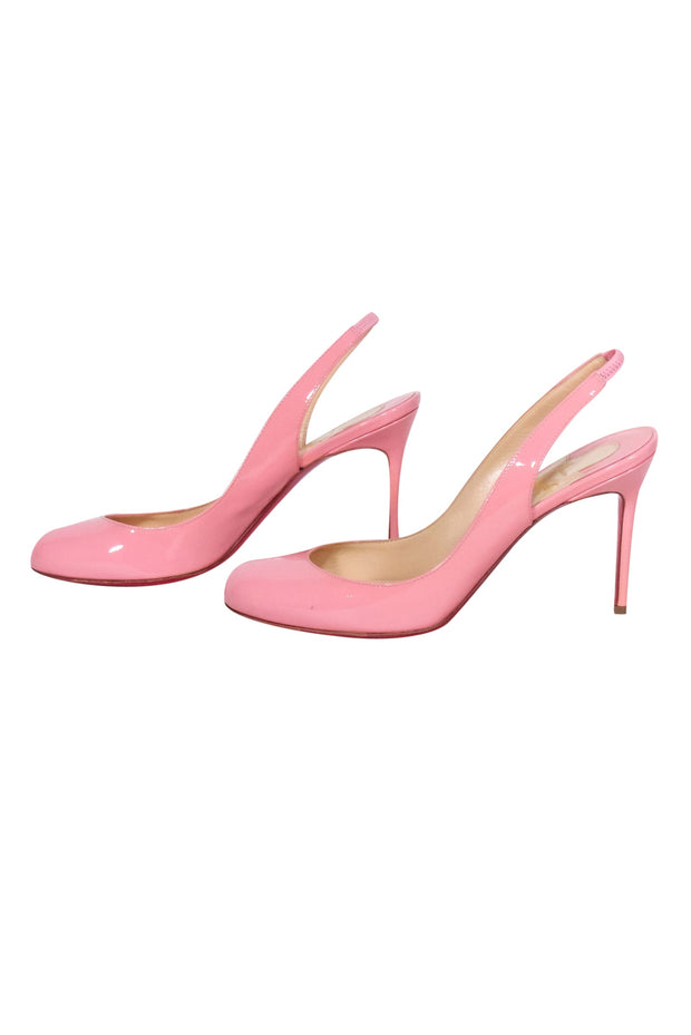 Current Boutique-Christian Louboutin - Pink Patent Sling Back Pump Sz 6.5