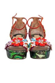 Current Boutique-Christian Louboutin - Multi Color "Ha Why Luna" Platform Wedge Sz 6