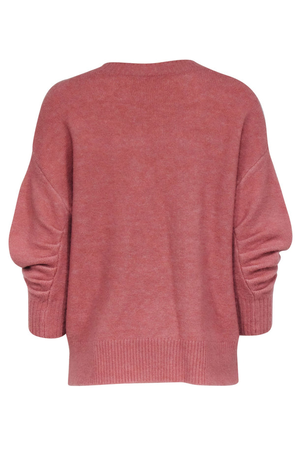 Current Boutique-Cinq a Sept - Pink Wool Blend Jewel Embellished Sweater Sz XS