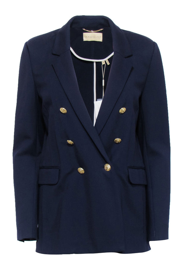 Current Boutique-Classic Six - Deep Navy Double Breasted Blazer Sz 6
