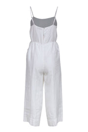 Current Boutique-Club Monaco - Ivory Sleeveless Drawstring Jumpsuit Sz 2